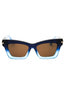 415 - GRADIENT DARK BLUE TRANSPARENT/Brown