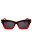 615 - GRADIENT DARK RED TRANSPARENT/Smoke