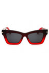 615 - GRADIENT DARK RED TRANSPARENT/Smoke