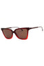 615 - GRADIENT TRANSPARENT DARK RED/Brown