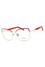 744 - LIGHT GOLD/BURGUNDY/clear demo lens