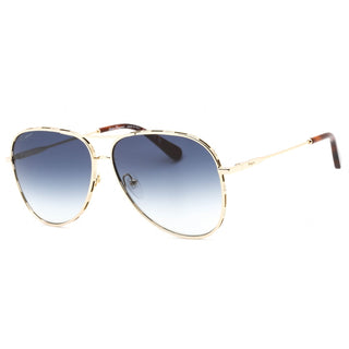 Salvatore Ferragamo SF268S Sunglasses YELLOW GOLD/TORTOISE / Blue Gradient-AmbrogioShoes