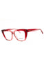 617 - TRANSPARENT BURGUNDY/ANTIQUE/clear demo lens