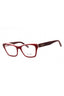 614 - BURGUNDY/ROSE/Clear demo lens