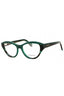 336 - OPALINE GREEN/STRIPED GREEN/Clear demo lens