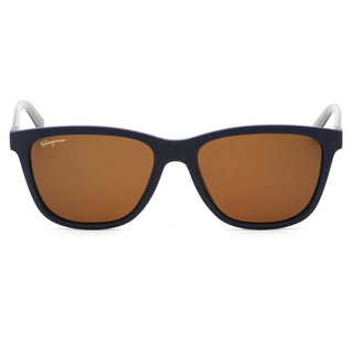 Salvatore Ferragamo SF998S Sunglasses MATTE BLUE / Brown-AmbrogioShoes