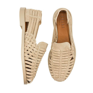 Zelli Italia Sandali Men’s Shoes Sand Calf-Skin Leather Woven Slip-On Sandal (ZEL1011)