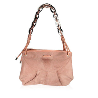 Sergio Rossi Handbag Pink Pony hair & Chain Link Designer Bag (SR1116)-AmbrogioShoes