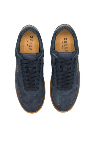 Shizzo Suede Sneaker - Navy-Dellamoda