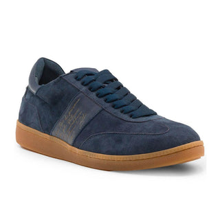 Zelli Italia Shizzo Men's Shoes Navy Suede Calf-Skin Leather Signature Sneaker (ZEL1049)