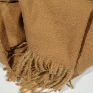 Ambrogio Unisex Camel Cashmere Wool Wrap Scarf (AMBUS1003)-AmbrogioShoes