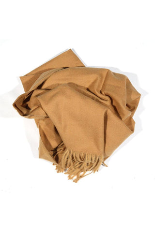 Sky Camel Cashmere Wool Wrap Scarf (AMBUS1003)