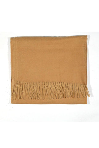 Sky Camel Cashmere Wool Wrap Scarf (AMBUS1003)