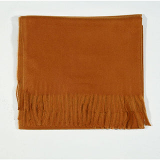 Ambrogio Unisex Golden Camel Cashmere Wool Wrap Scarf (AMBUS1006)-AmbrogioShoes