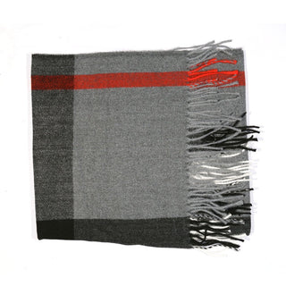 Ambrogio Unisex Gray Combination Cashmere Wool Wrap Scarf (AMBUS1000)-AmbrogioShoes