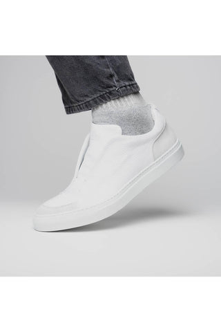 Spettacolare Leather Sneaker - White-Dellamoda