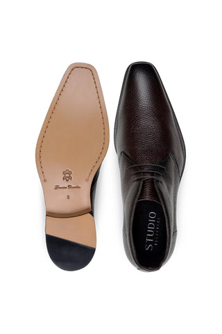 Studio Belvedere Axel Deer & Leather Chukka Boot-AmbrogioShoes