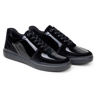 Studio Belvedere Edmound Velvet & Patent Leather Sneaker-AmbrogioShoes