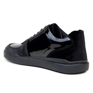 Studio Belvedere Edmound Velvet & Patent Leather Sneaker-AmbrogioShoes