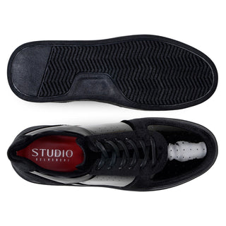 Studio Belvedere Edmound Velvet & Patent Leather Sneaker-AmbrogioShoes