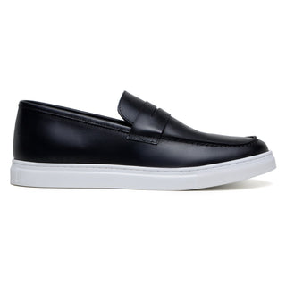 Studio Belvedere Elliot Men's Shoes Nappa Leather Slip-On Penny Sneaker (SBV1004)-AmbrogioShoes