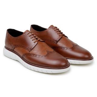 Studio Belvedere Enzo Deer-Skin / Calf-Skin Leather Casual Derby (SBV1000)-AmbrogioShoes