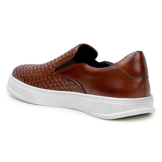 Studio Belvedere Fernando Men's Shoes Deer-Skin Leather Casual Sneaker (SBV1002)-AmbrogioShoes