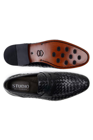 Studio Belvedere Luca Leather Penny Loafer-AmbrogioShoes