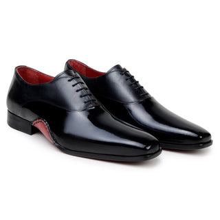Studio Belvedere Nero Men's Shoes Calf-Skin Leather Oxford (SBV1022)-AmbrogioShoes