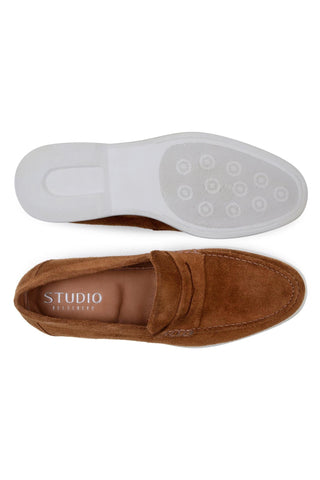 Studio Belvedere Niko Suede Penny Loafer-AmbrogioShoes