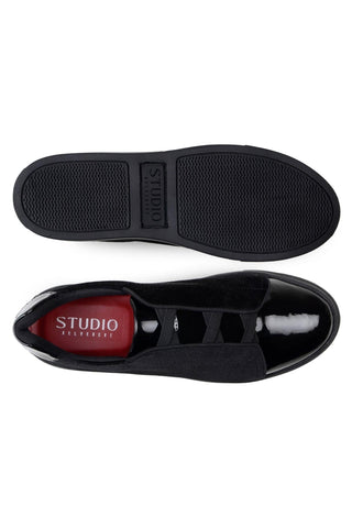 Studio Belvedere Silvano Velvet / Patent Slip-On Sneaker (SBV1016)