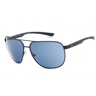 Armani Exchange 0AX2047S Sunglasses Matte Blue /Grey Mirror Silver Polar