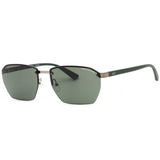 Armani Exchange 0AX2048S Sunglasses Matte Gunmetal/Matte Green/Green