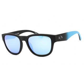 Armani Exchange 0AX4115SU Sunglasses Matte Black / Azure Mirror