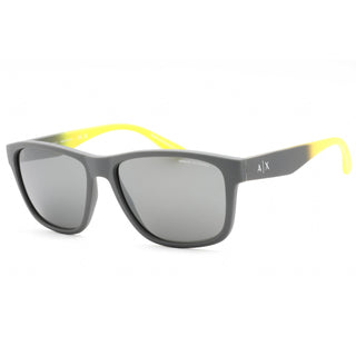 Armani Exchange 0AX4135S Sunglasses Matte Grey/Grey Mirror Silver