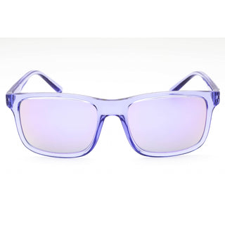 Armani Exchange 0AX4145S Sunglasses Shiny Transparent Violet/Grey Mirrored Violet