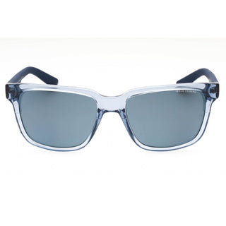 Armani Exchange AX4026S Sunglasses Shiny Transparent Blue /Dark Blue Polarized