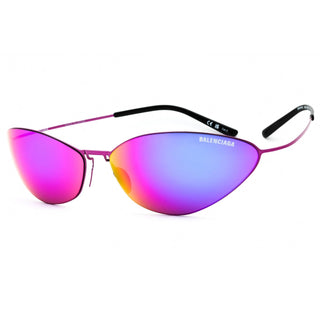 Balenciaga BB0350S titanium Oval Unisex Sunglasses