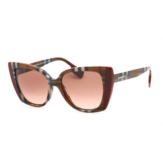 Burberry 0BE4393 Sunglasses Check Brown/Bordeaux / Brown Gradient