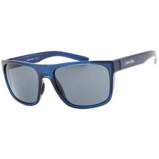 Calvin Klein Retail CK22556S Sunglasses DEEP TRANSPARENT BLUE / Grey-AmbrogioShoes
