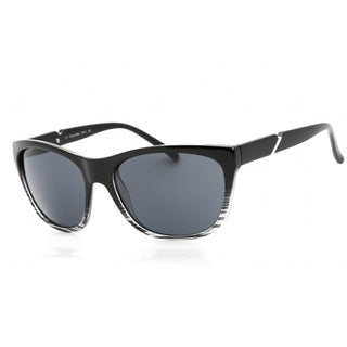 Calvin Klein Retail R655S Sunglasses BLACK STRIPES / grey