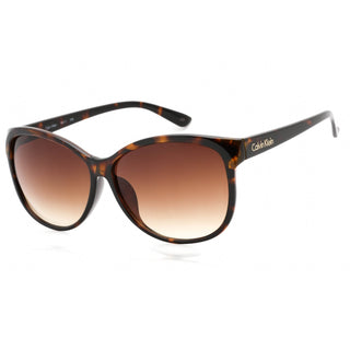 Calvin Klein Retail R661S Sunglasses DARK TORTOISE / brown gradient