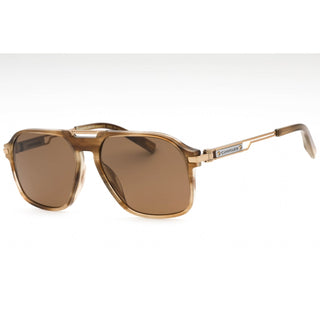 Chopard SCH347 Sunglasses Shiny striped Brown / Brown