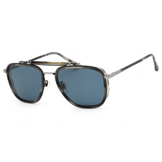 Chopard SCHF25 Sunglasses SHINY STRIPED GREY HAVANA / Blue Grey