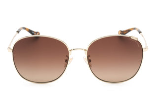 Lunettes de soleil Coach 0HC7134 pour femme, verres dorés brillants et dégradés marron polaire