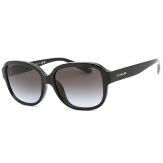 Coach 0HC8298U Sunglasses Black / Dark Grey Gradient