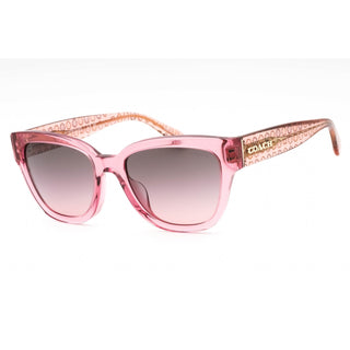 Coach 0HC8379U Sunglasses Transparent Pink Gradient/Pink Gradient