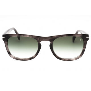 David Beckham DB 7077/S Sunglasses GREY HORN/GREEN SHADED