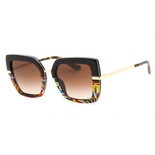 Dolce & Gabbana 0DG4373F Sunglasses Tortoise Print/Brown Gradient