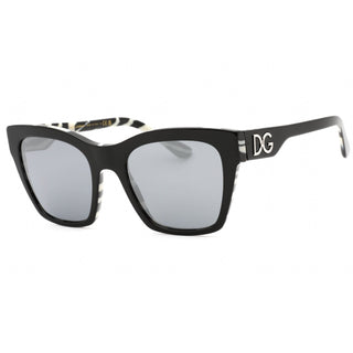 Dolce & Gabbana 0DG4384 Sunglasses Black On Zebra / Grey Mirror Black